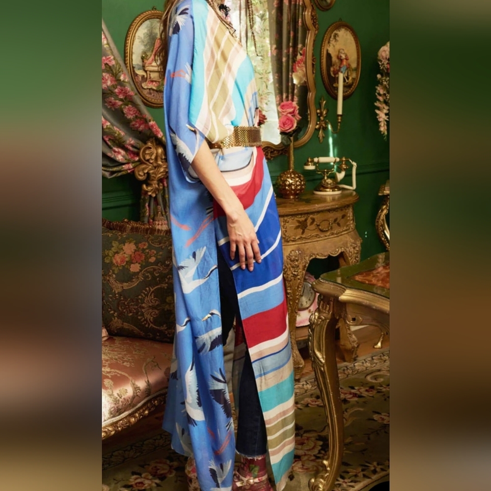 ARATTA Miss America Maxi Kimono O/S MSRP $179 - Picture 4 of 9